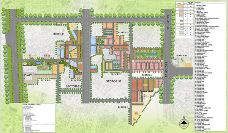 Central-park-flower-valley-flamingo-floors-site-plan