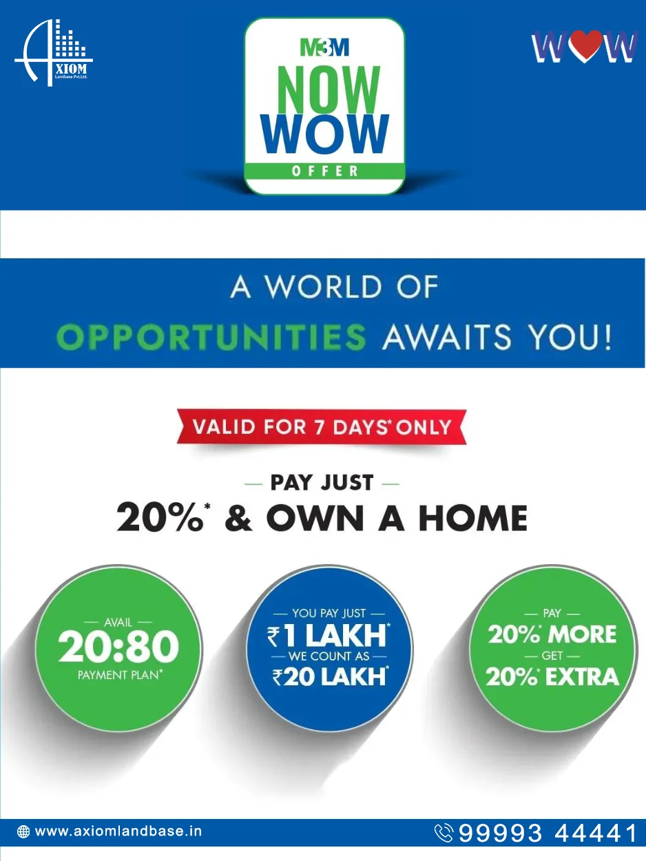 M3m-now-wow-offers-on-residential-projects-from-m3m-group-gurugram