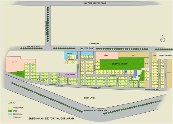 Bptp-green-oaks-site-plan