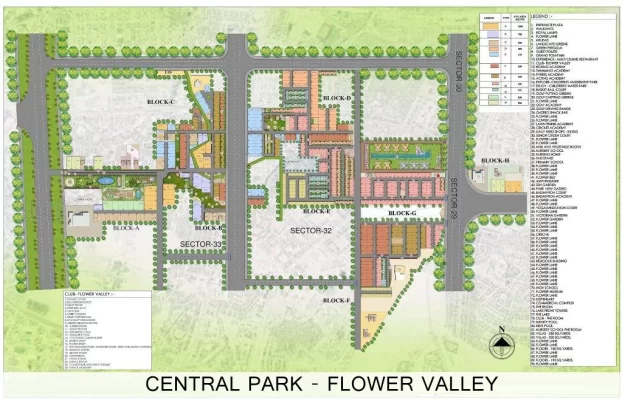 Central-park-flower-valley-clover-floors-site-plan