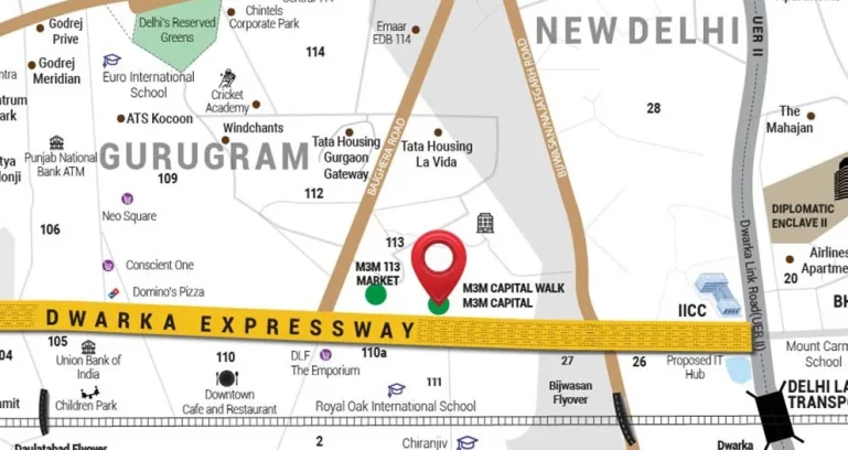 M3m-capital-walk-location-map