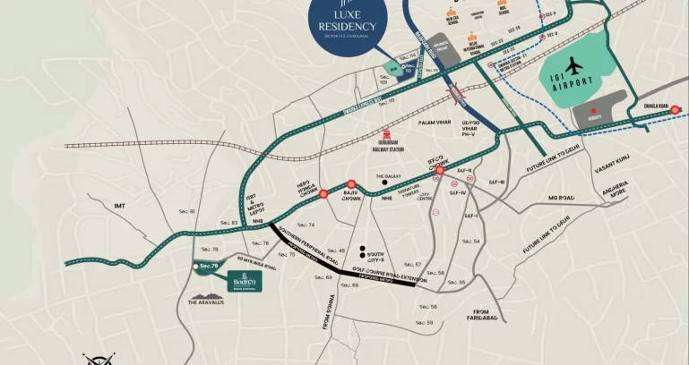 True-habitat-luxe-residency-112-location-map